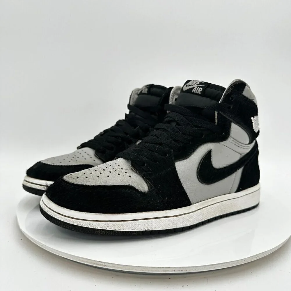 Nike Air Jordan 1 Retro High Women Sz 7.5 DZ2523-001 Medium Grey White Shoe